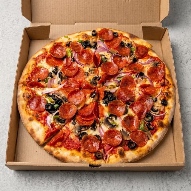 (Build Your Own) 14" 5-Topping Pizza.